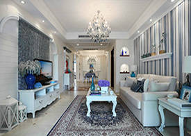 電視墻地中海裝修圖片